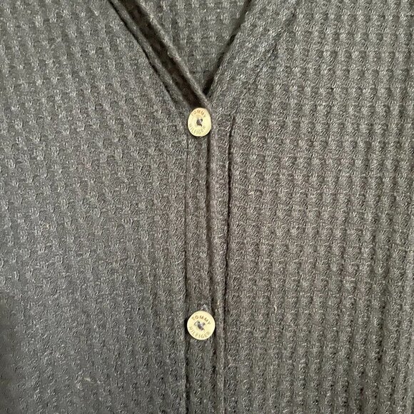 Tommy Hilfiger Women's Blue Waffle Knit Thermal Lightweight Button Cardigan XL - Picture 4 of 8